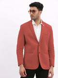 Men's Pink Single-Breasted Slim Fit Blazer with Notched Lapel