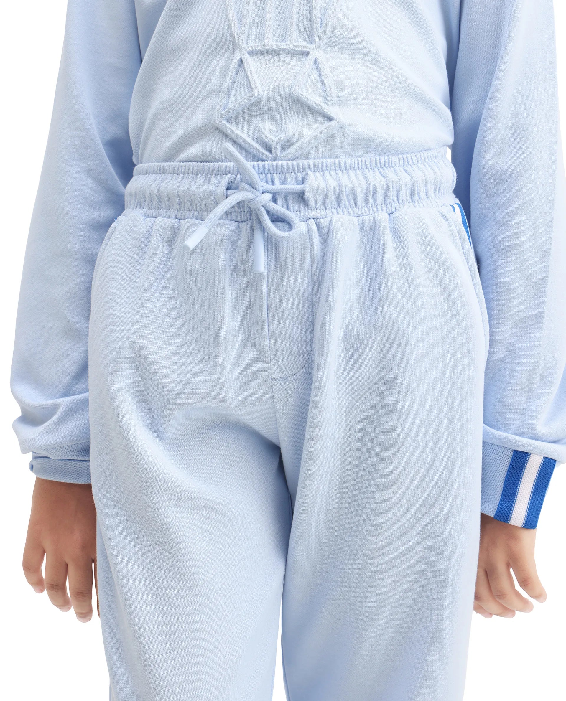 Rare Ones Kids Cadi-B Lilac Cotton Blend Drawstring Closure Straight Fit Solid Trackpant