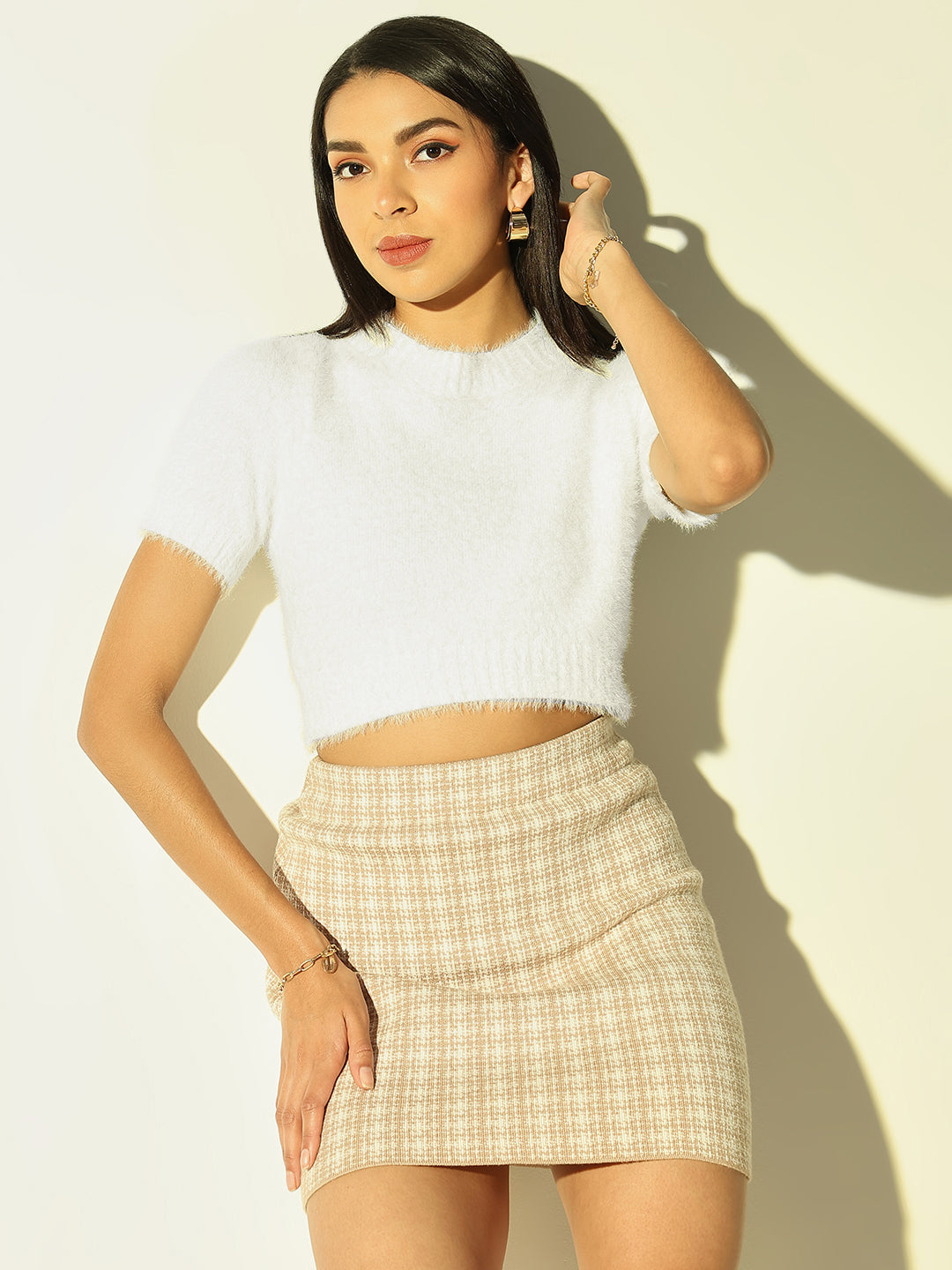 Women's White Fringed Tank Top