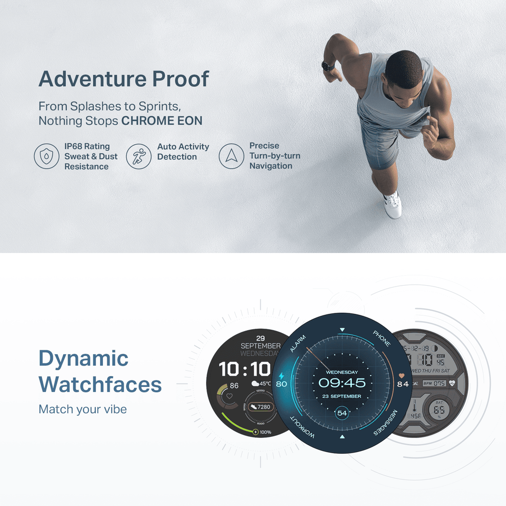 boAt Chrome Eon | Smartwatch with AI Coach, 1.43" AMOLED Display & Advanced S1 Processor