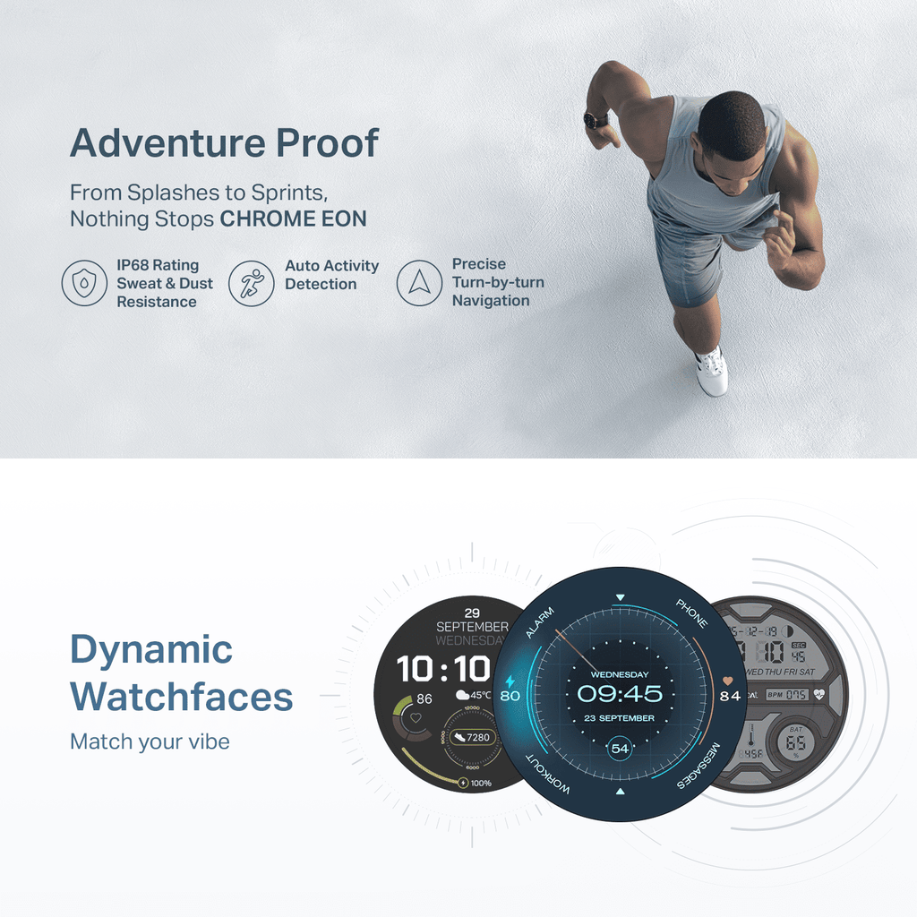 boAt Chrome Eon | Smartwatch with AI Coach, 1.43" AMOLED Display & Advanced S1 Processor