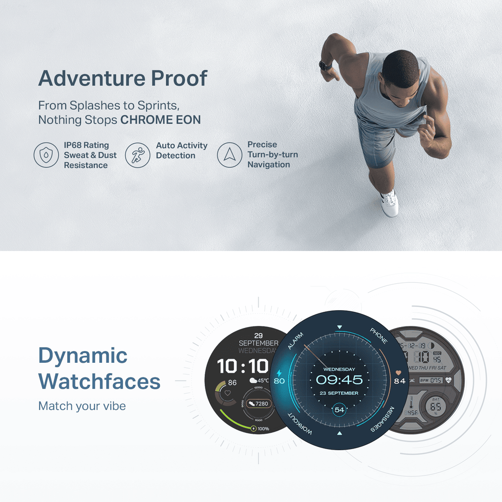 boAt Chrome Eon | Smartwatch with AI Coach, 1.43" AMOLED Display & Advanced S1 Processor