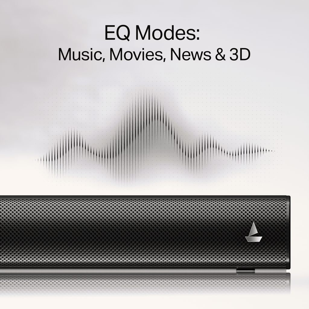 boAt Aavante 2.1 1200 | 120W 2.1 Channel Soundbar with Bluetooth v5.4, EQ Modes & Master Remote