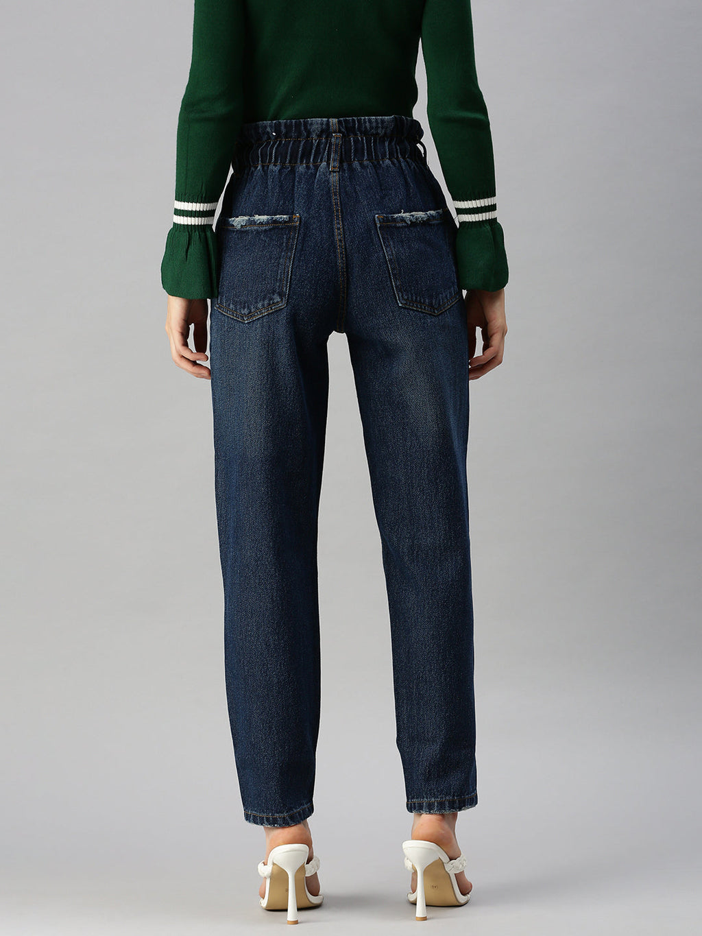 Women's Blue High-Rise Jeans