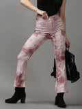 Women's Mauve Bootcut Stretchable Denim Jeans
