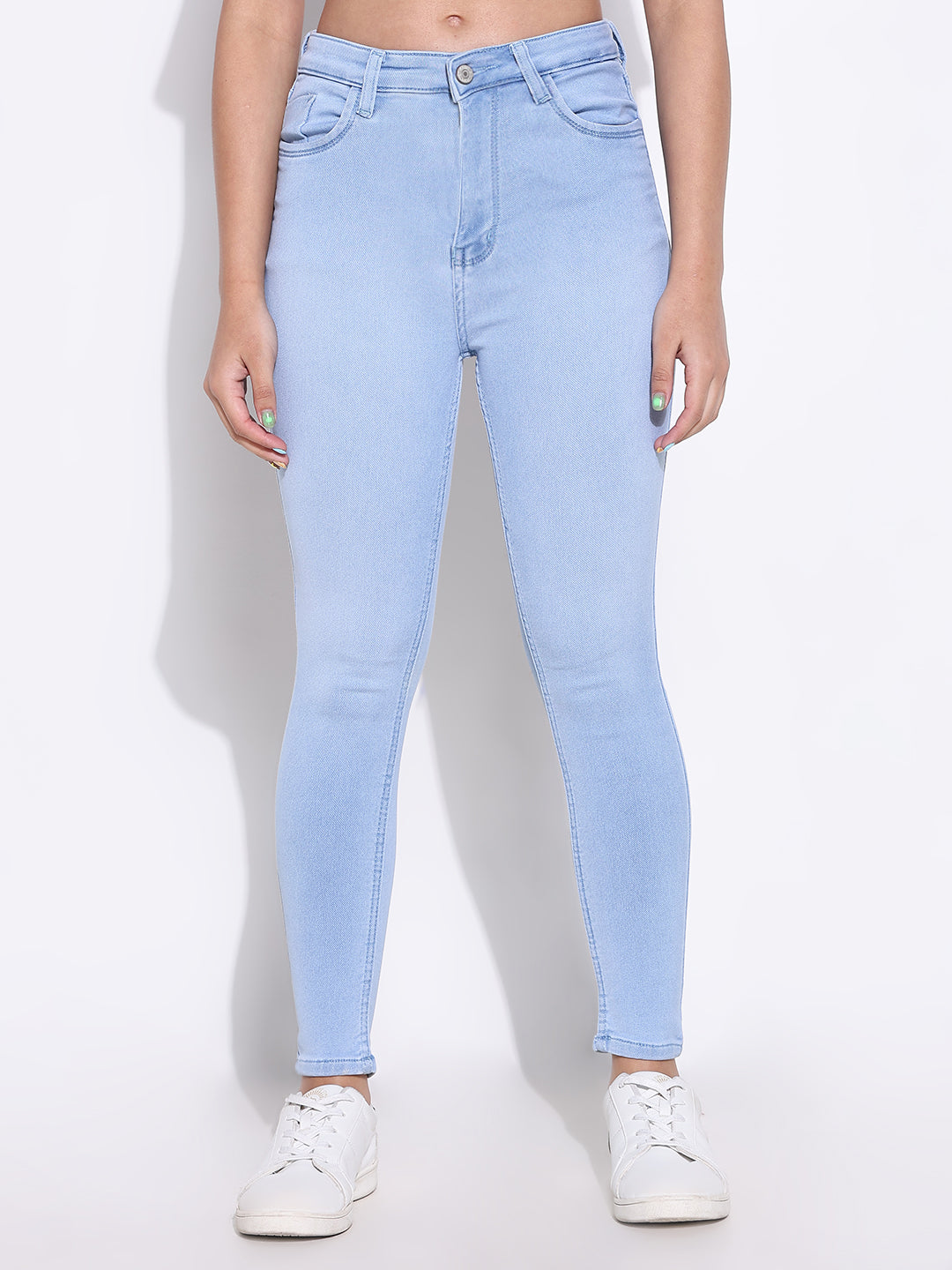 Women's Blue Skinny Fit Stretchable Denim Jeans