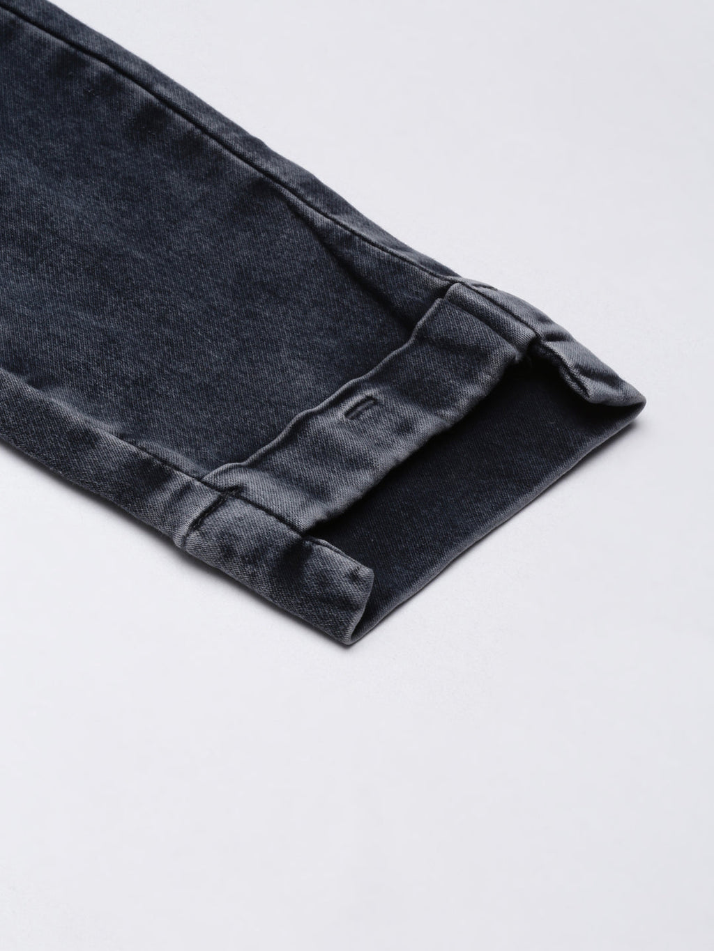 Women's Grey Jean Slim Fit Acid Wash High-Rise Denim Jeans