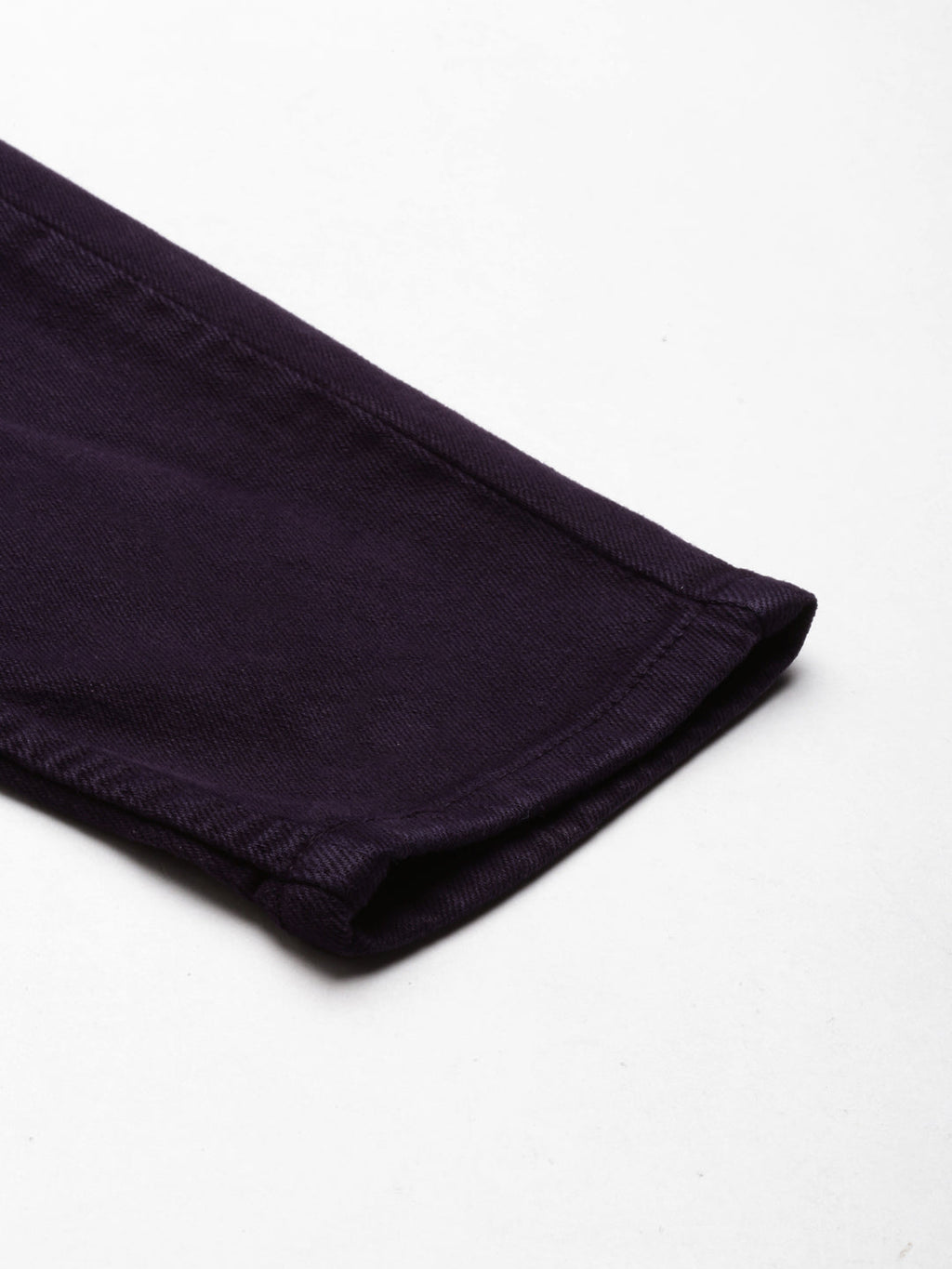 Women's Purple Jean Acid Wash Slim Fit Mid-Rise Denim Jeans