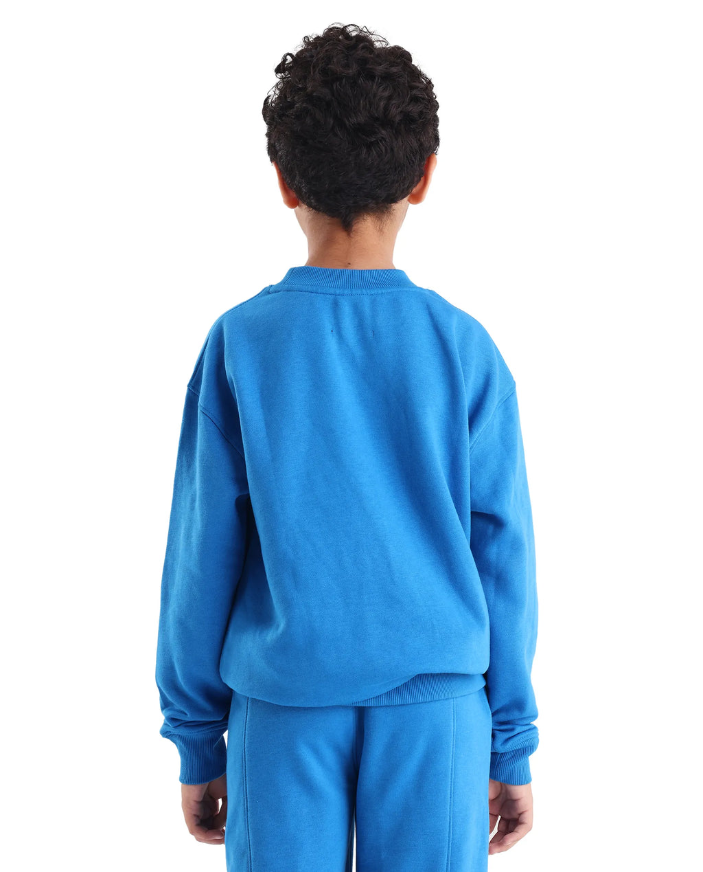 Rare Ones Kids Henry Dark Blue Cotton Graphic Print Oversized Sweatshirt