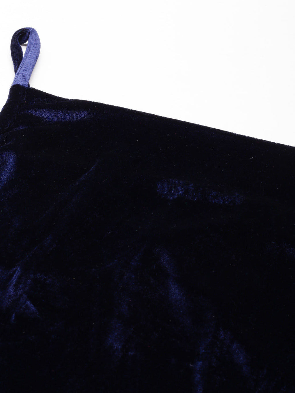 Women's Navy Blue Shoulder Strap Gown Dress
