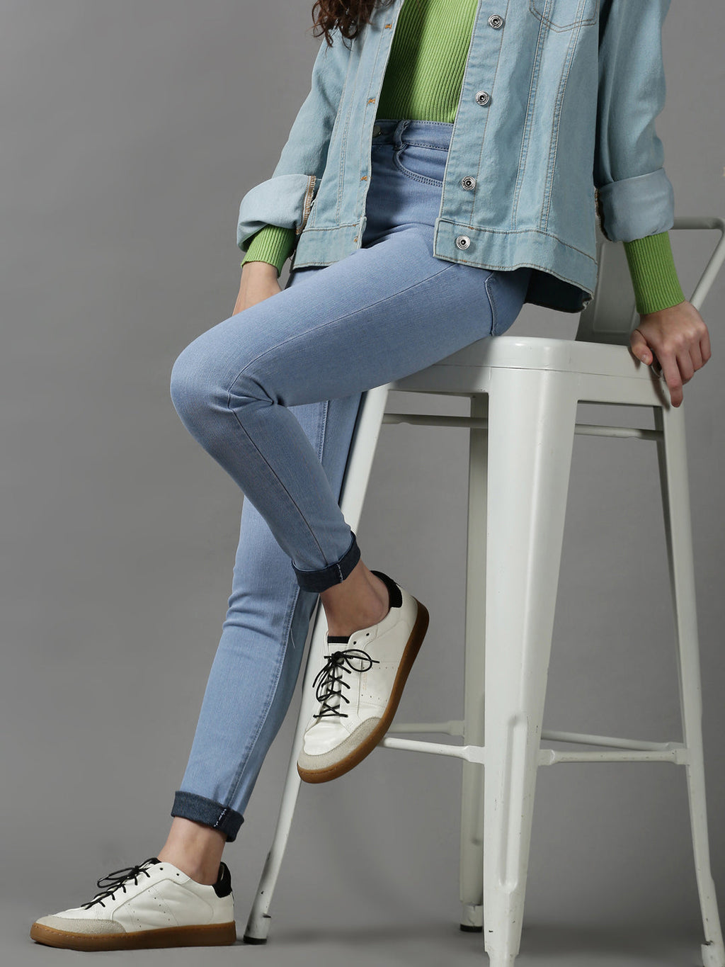 Women's Blue Regular Fit Stretchable Denim Jeans