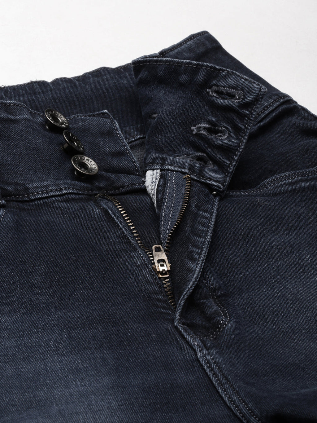 Women's Navy Blue Clean Look Denim Bootcut Jeans