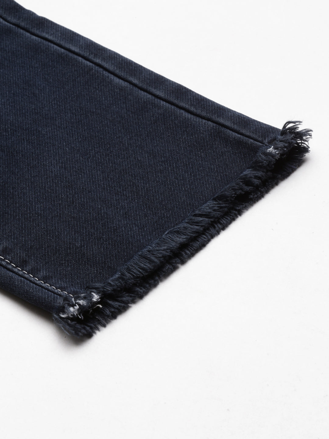 Women's Navy Blue Jean Straight Fit Light Fade Stretchable Denim Jeans