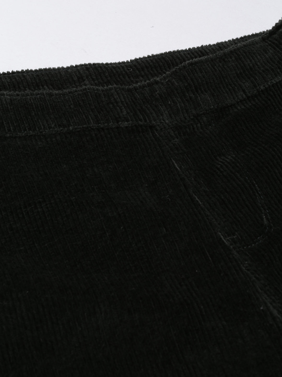 Women's Olive Straight Fit High-Rise Trousers