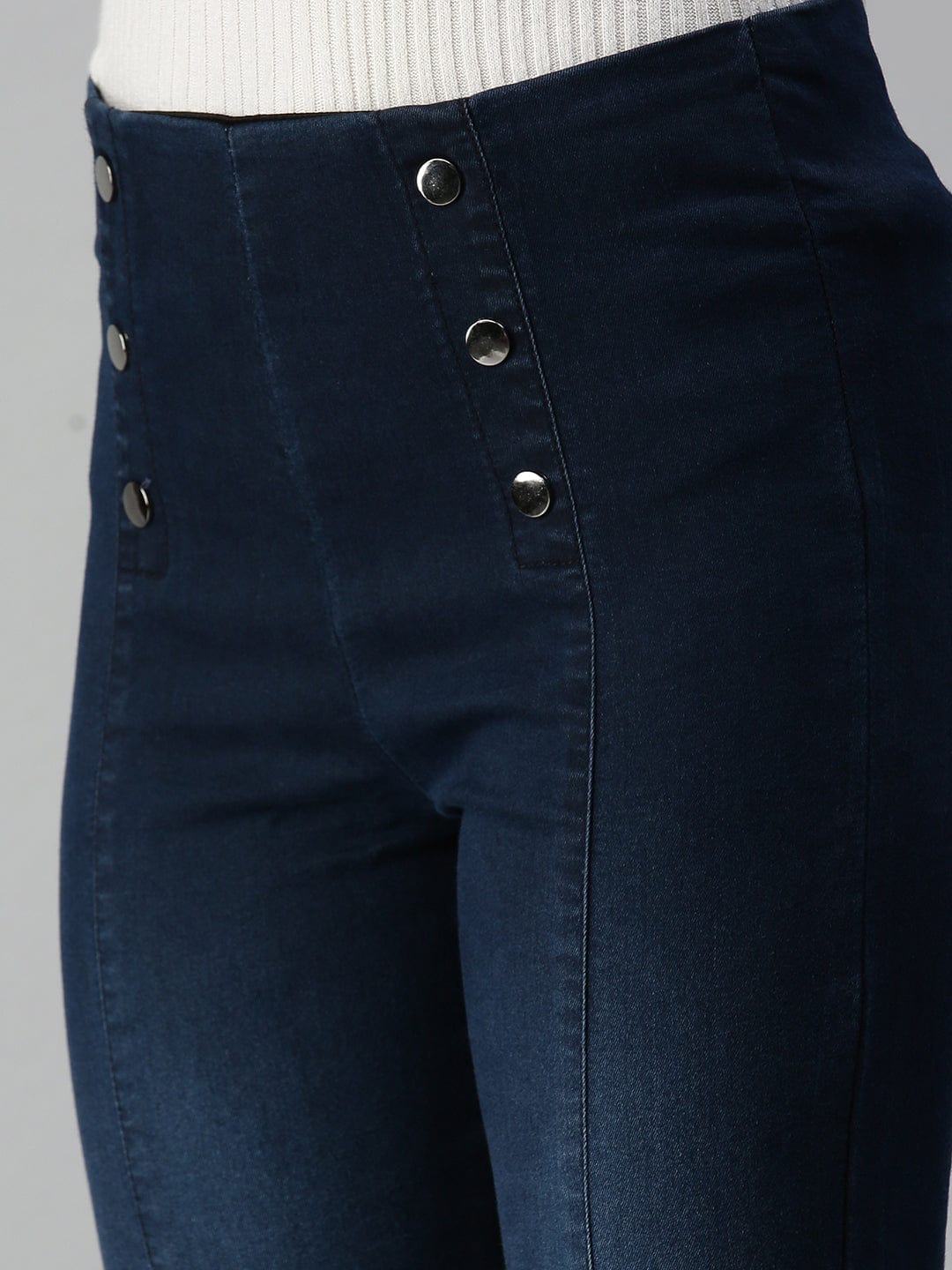 Women's Blue Super Skinny Fit High-Rise Light Fade Stretchable Jeans