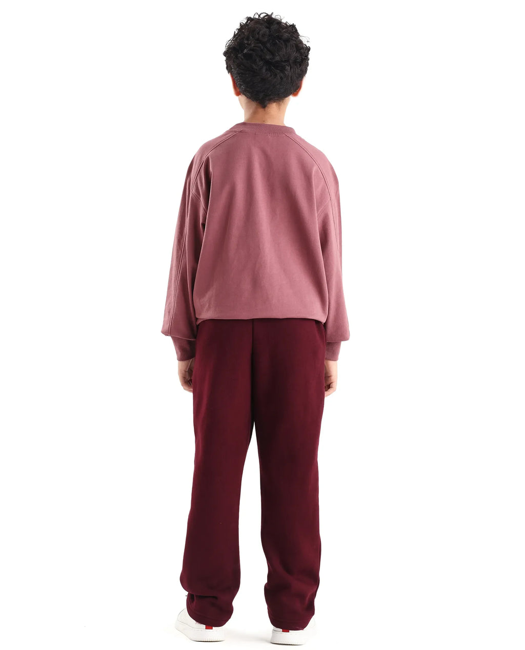 Rare Ones Kids Kaye-B Maroon Cotton Blend Drawstring Closure Regular Fit Trackpant