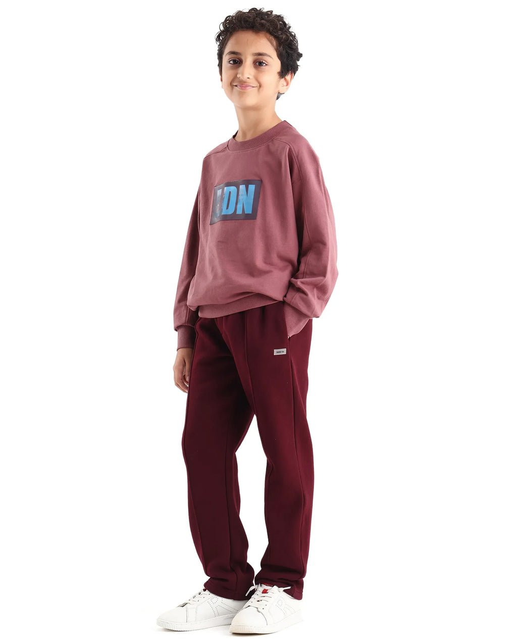 Rare Ones Kids Kaye-B Maroon Cotton Blend Drawstring Closure Regular Fit Trackpant