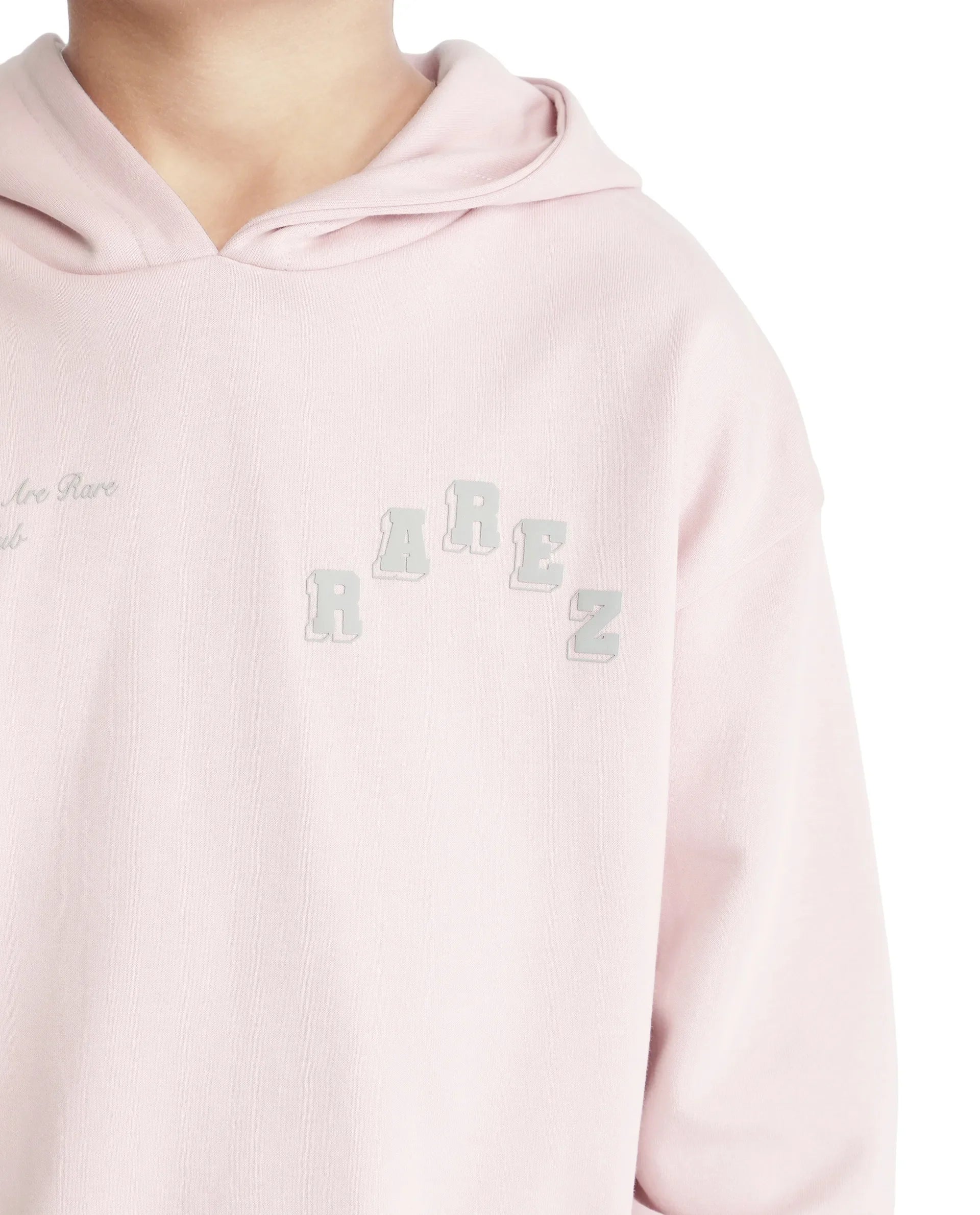 Rare Ones Kids Linden Pink Cotton Poly Full Sleeve Embroidered Sweatshirt