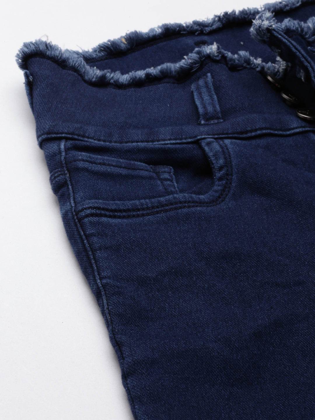 Women's Blue Skinny Fit Acid Wash High-Rise Denim Jeans
