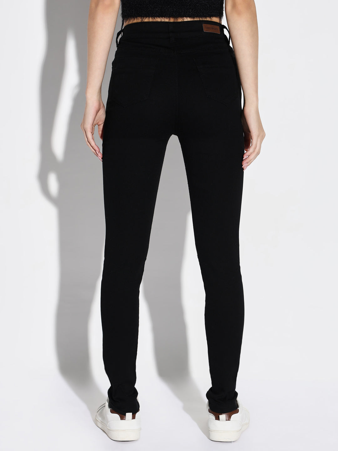 Women's Black Comfort Skinny Fit Stretchable Jeans