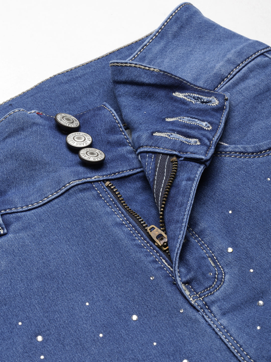 Women's Blue Skinny Fit Light Fade Denim Jeans