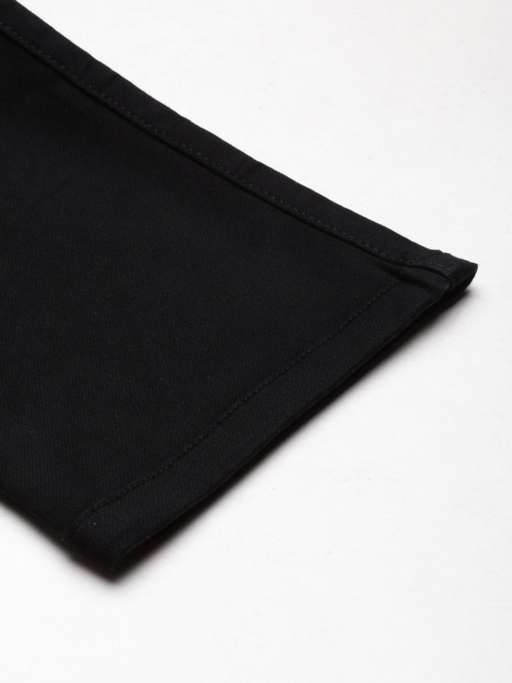 Women's Black High-Rise Straight Fit Denim Jeans