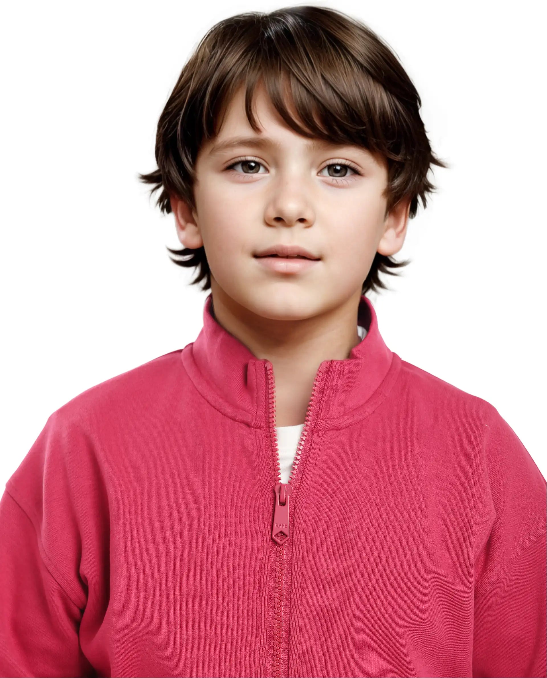 Rare Ones Kids Manttn Red Cotton Poly Full Sleeve Applique Jacket