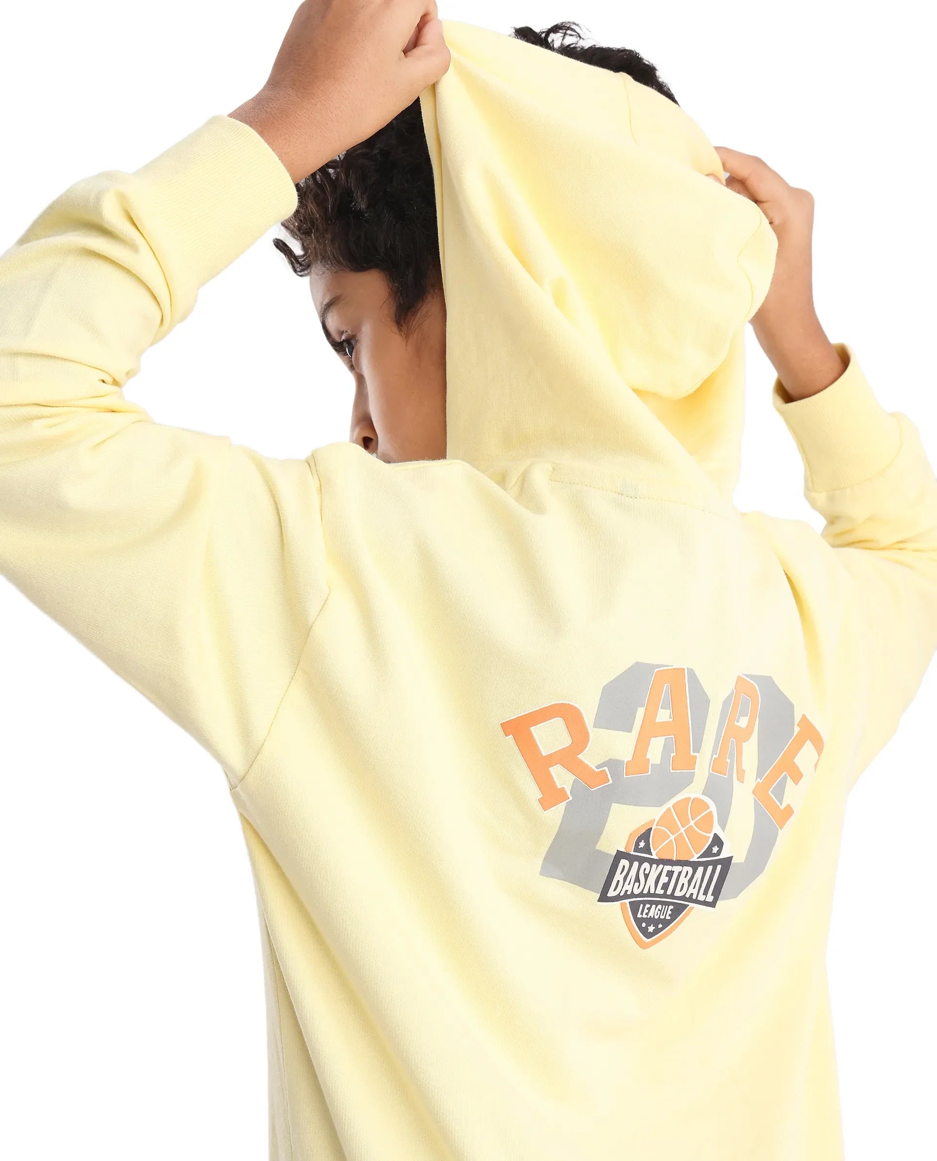 Rare Ones Kids Mason Light Yellow Cotton Pull On Crew Neck Full Sleeves Fit Sweatshirt