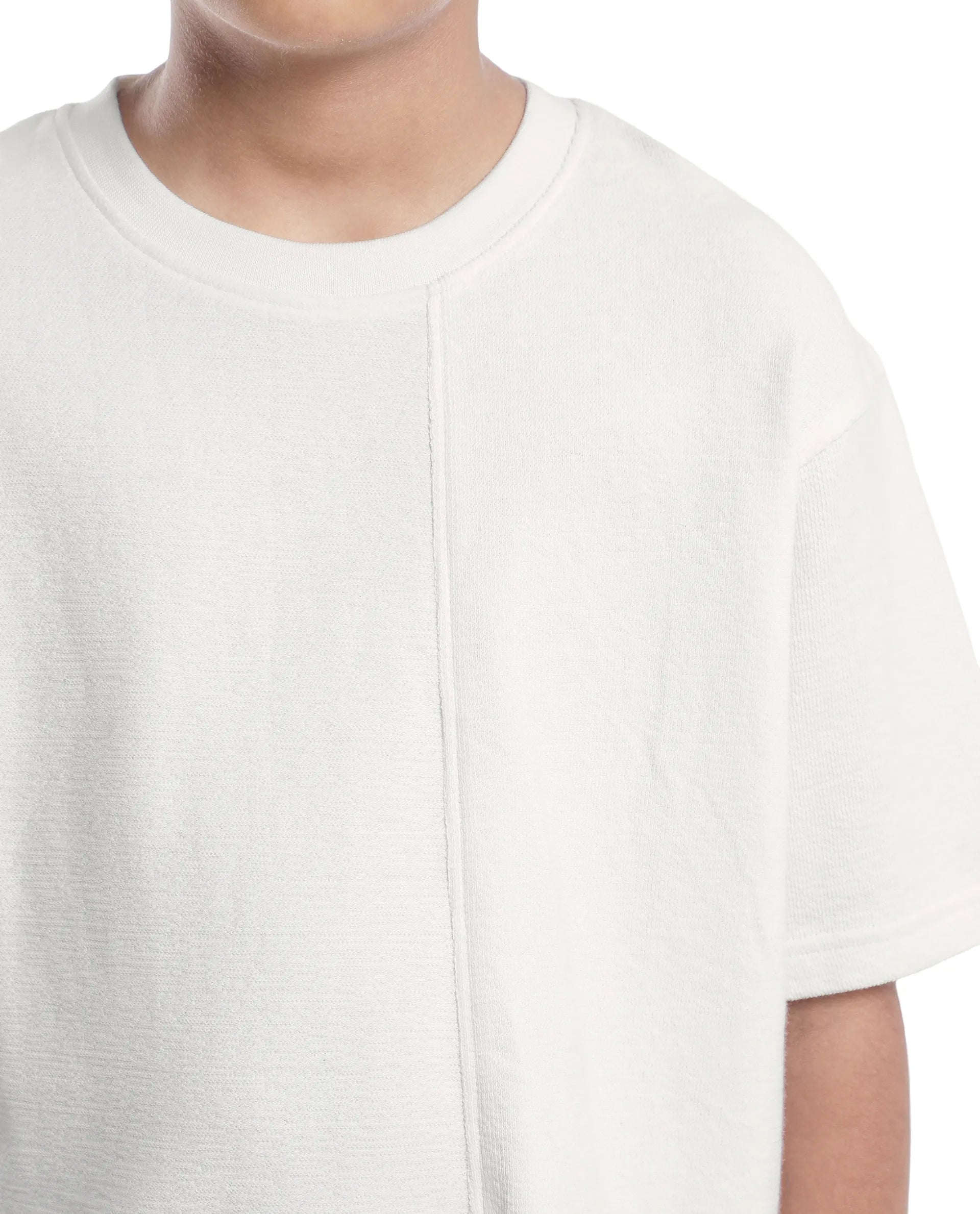 Rare Ones Kids Perg-T White Cotton Short Sleeve Crew Neck Printed T-Shirt