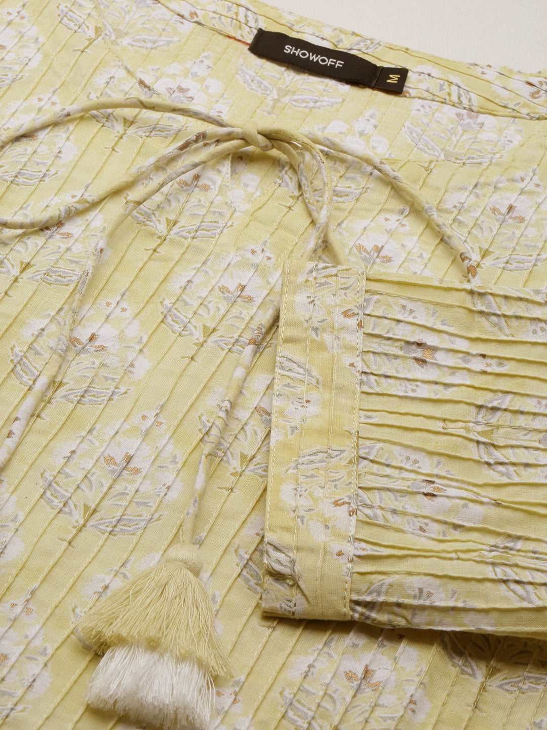 Women's Green Graphic Straight Kurta