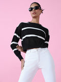 Women's Black Crochet Top