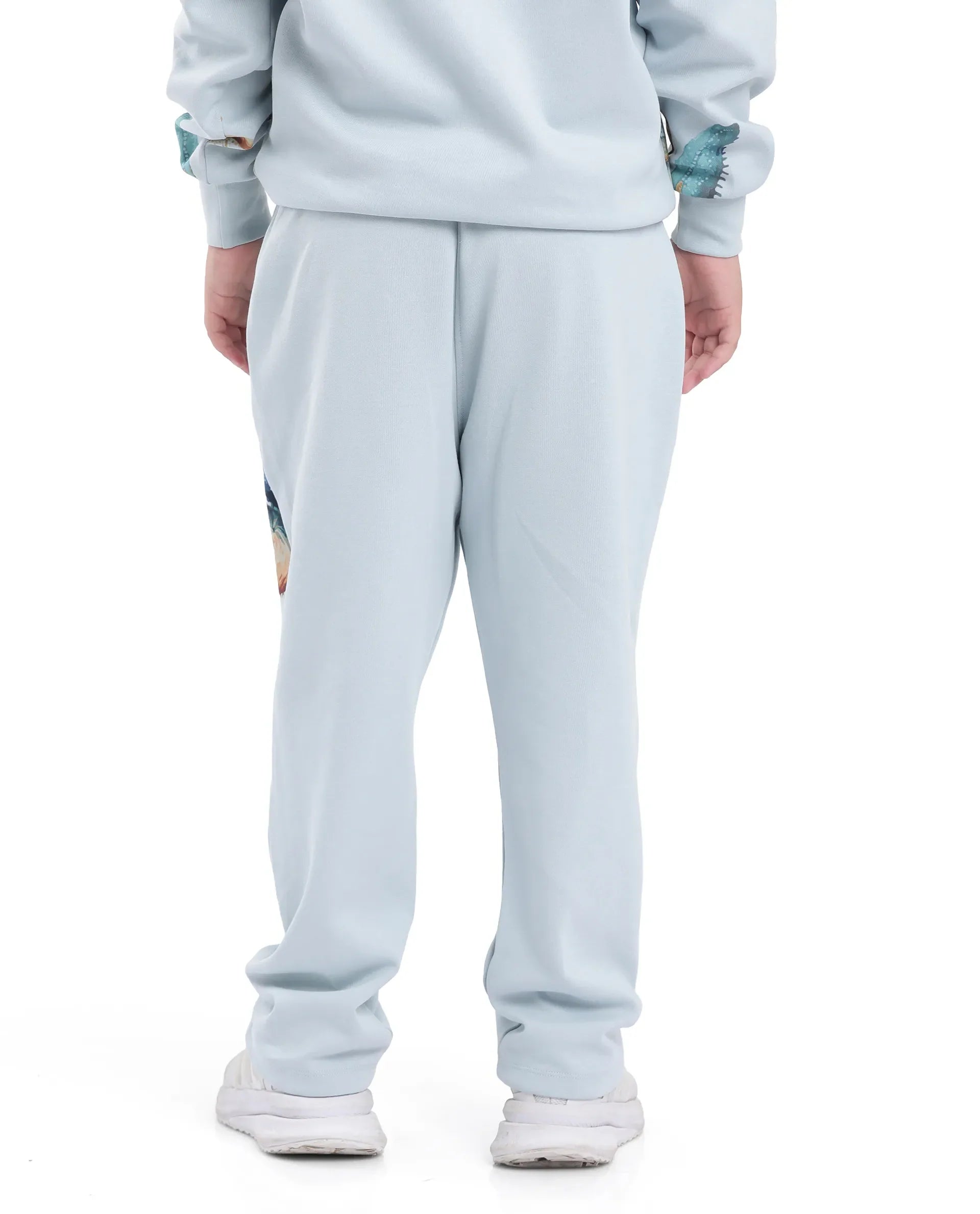 Rare Ones Kids Sims Pastel Blue Cotton Poly Digital Print Trackpant
