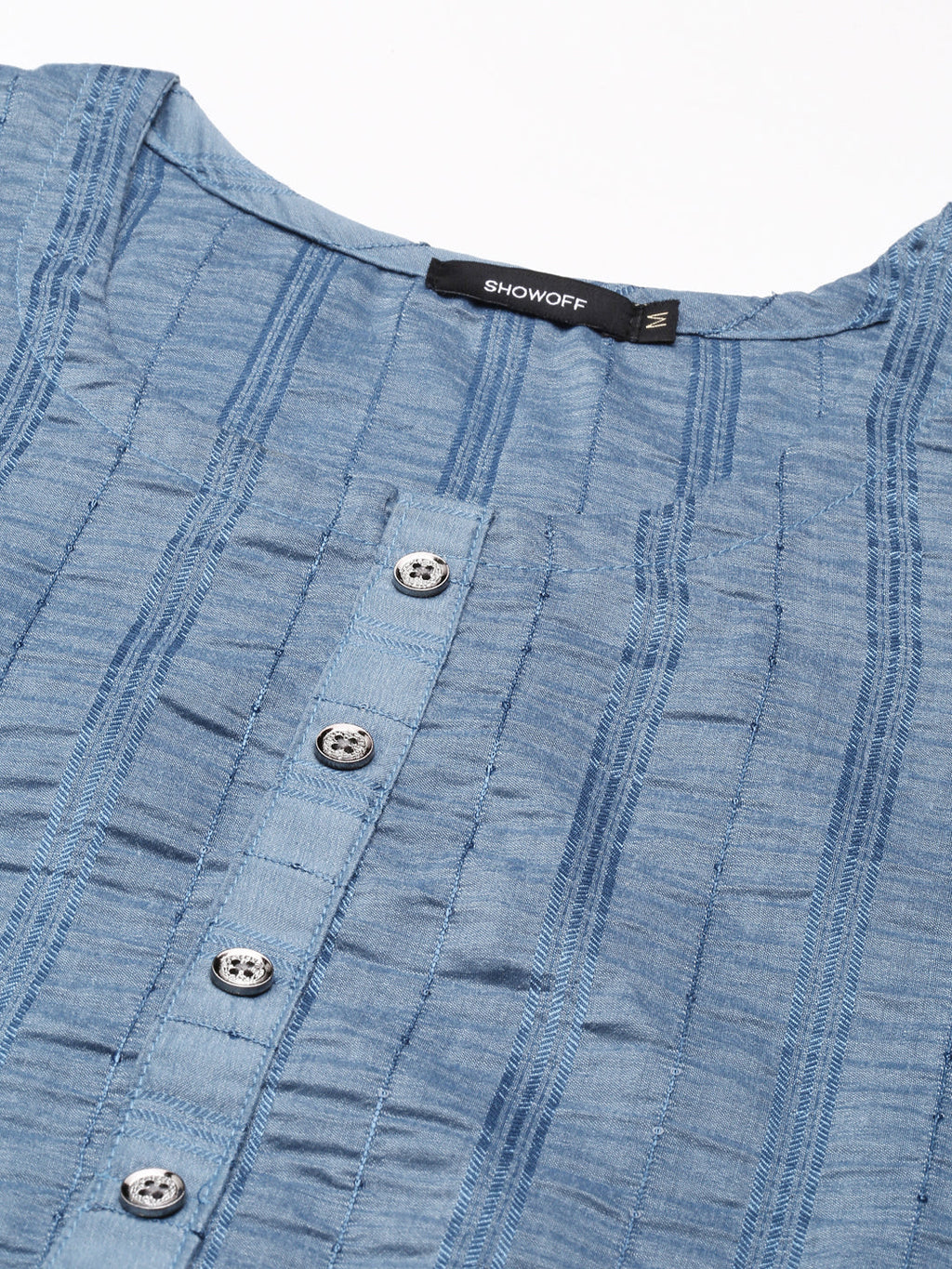 Women's Blue Solid Straight Kurta