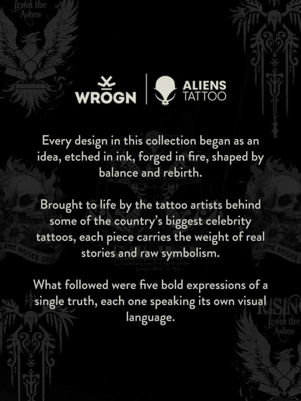 Wrogn X Aliens - The Vitruvian Man | Blue