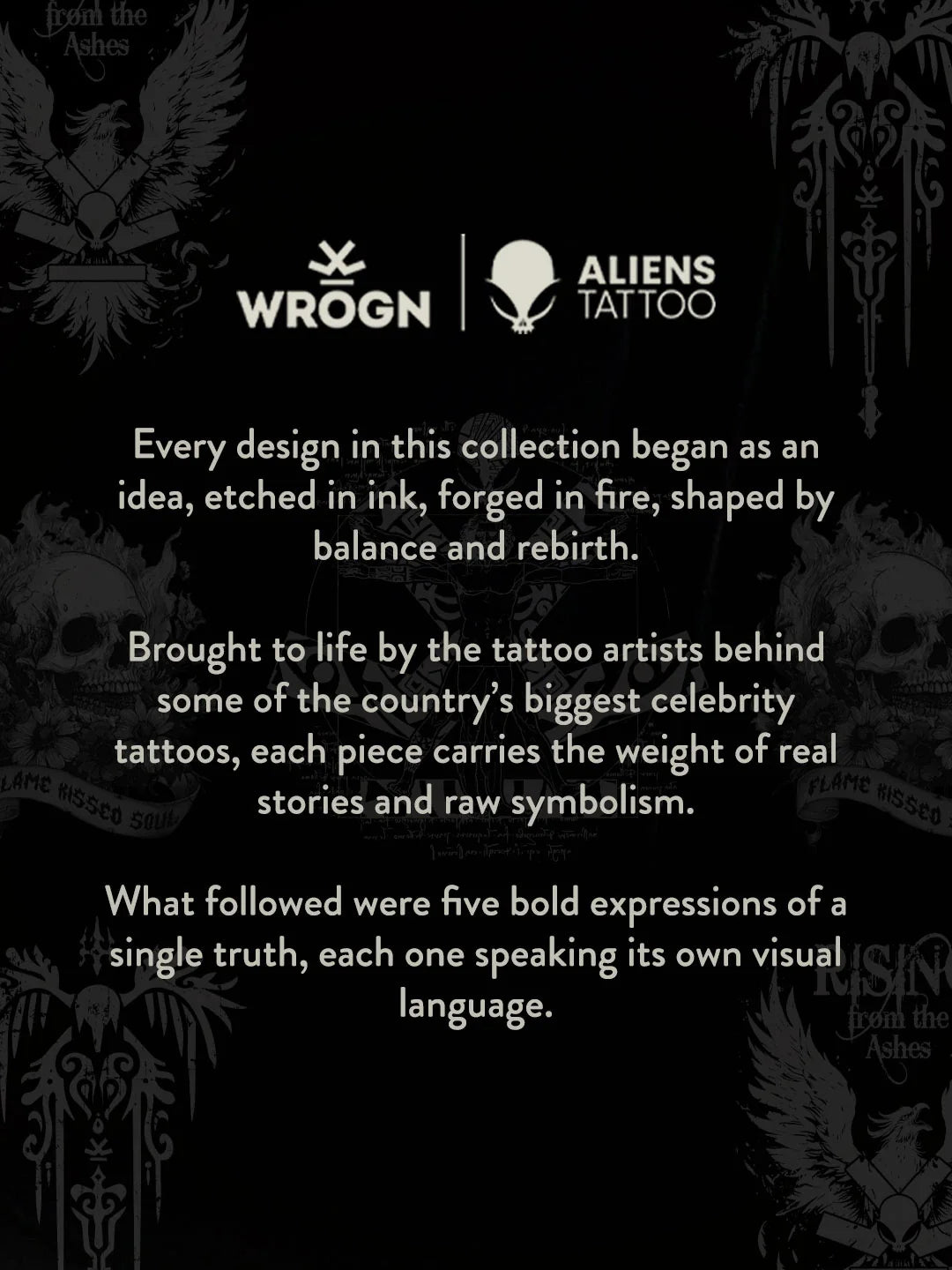 Wrogn X Aliens - The Vitruvian Man | Blue