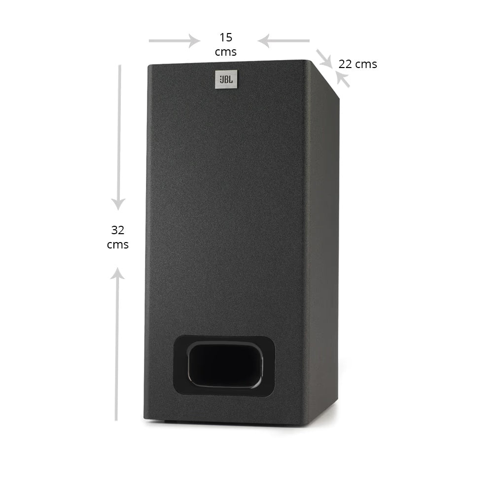 JBL Cinema SB130 2.1 Channel Soundbar with Wired Subwoofer (110 Watts, Dolby Digital, Extra Deep Bass)
