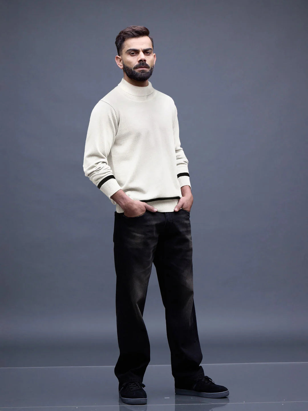 White Turtle Neck Sweater