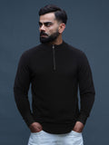 Black High Neck Cozy Sweater