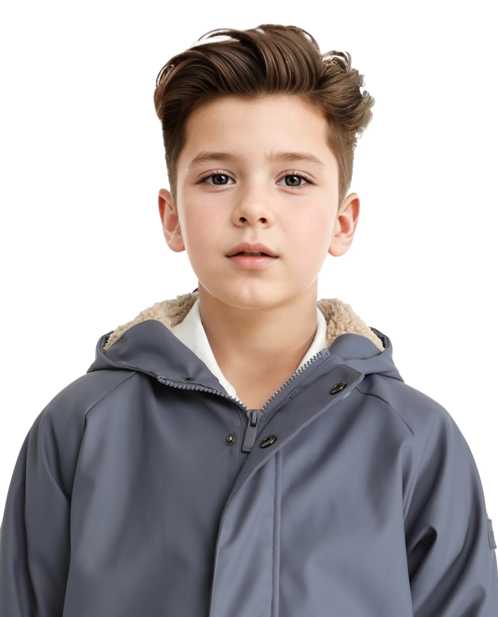 Rare Ones Kids Wrick Navy Polyester Full Sleeve Solid Jacket