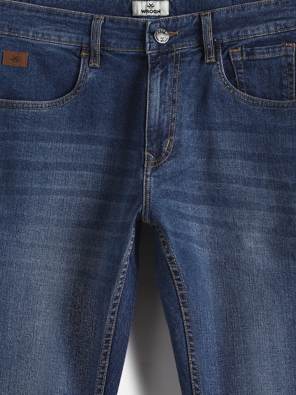 Light Fade Slim Fit Jeans | Dark Blue