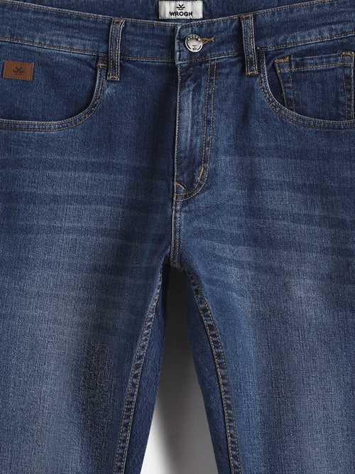 Light Fade Slim Fit Jeans | Dark Blue