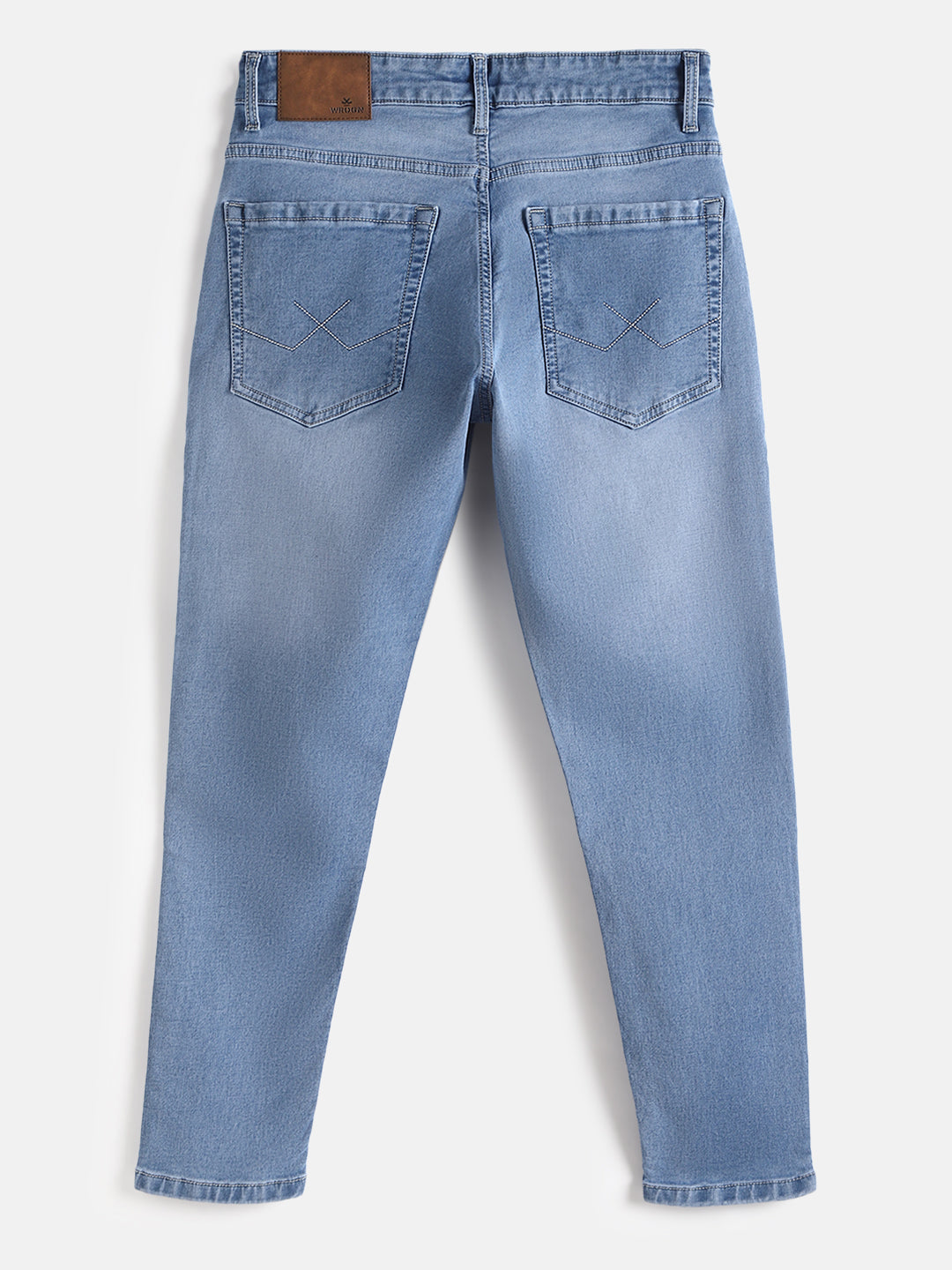Faded Slim Tapered Jeans | Light Blue