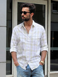 Textured Cotton Slub Shirt | Green