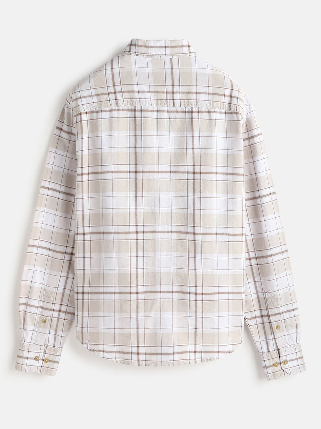Checked Comfort Fit Shirt | Brown
