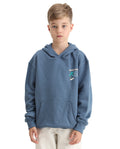 Rare Ones Kids Zaid Dusky Blue Cotton Hd Print Oversized Sweatshirt