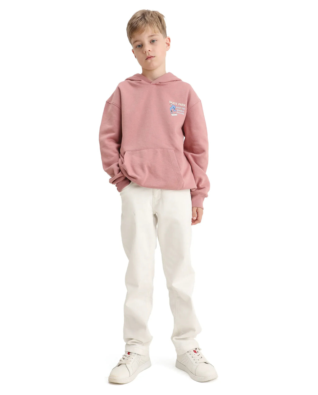 Rare Ones Kids Zaid Dusky Pink Cotton Hd Print Oversized Sweatshirt