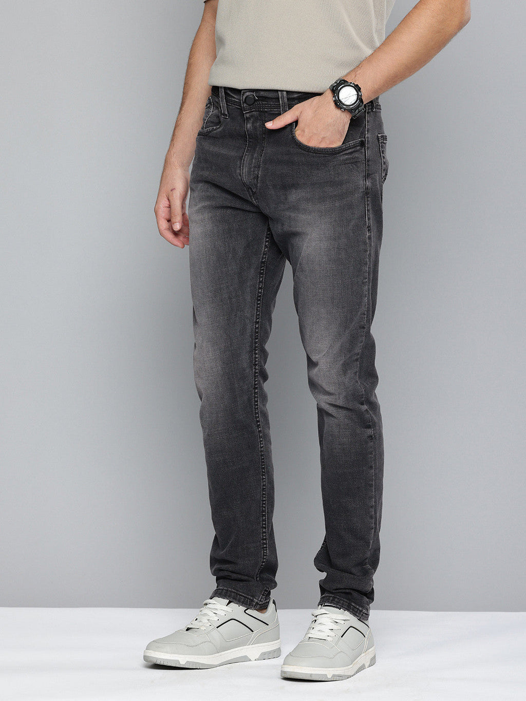Men's 512 Black Slim Tapered Fit Mid Rise Jeans
