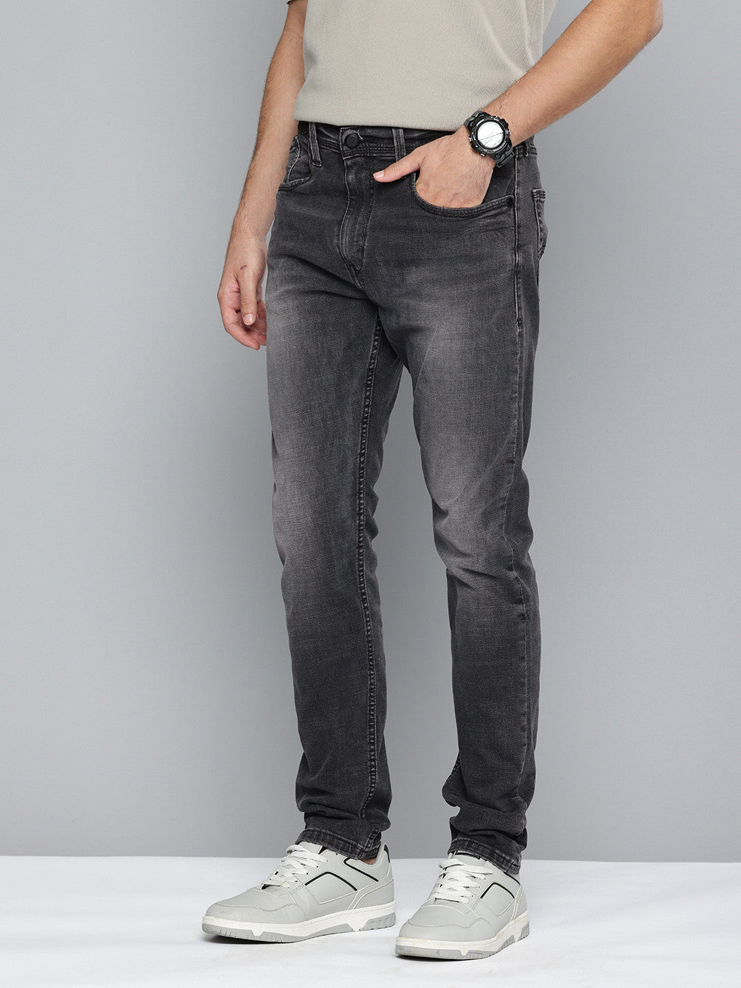 Men's 512 Black Slim Tapered Fit Mid Rise Jeans