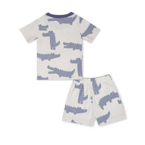 Crocs Printed White Kids Co-Ord Set