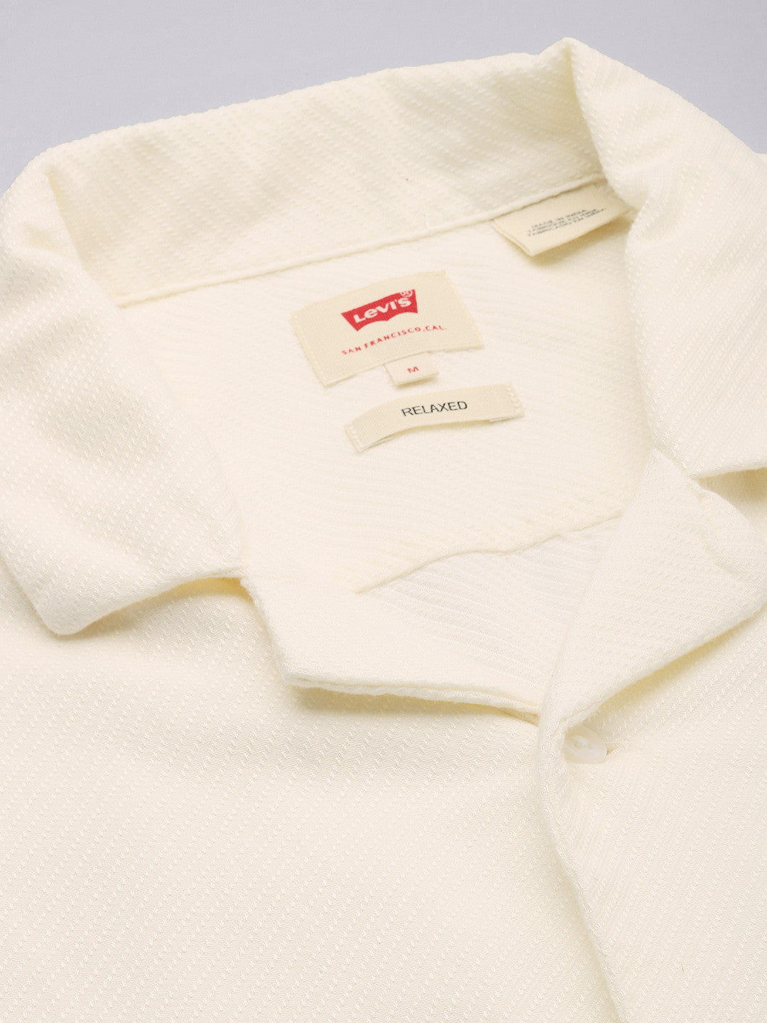 Men's Solid Yellow Spread Collar Shirt